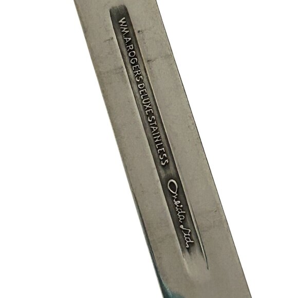 Oneida Coliseum Dinner Forks 6 Set Stainless Steel 7.25" Floral Black Textured - Picture 5 of 5